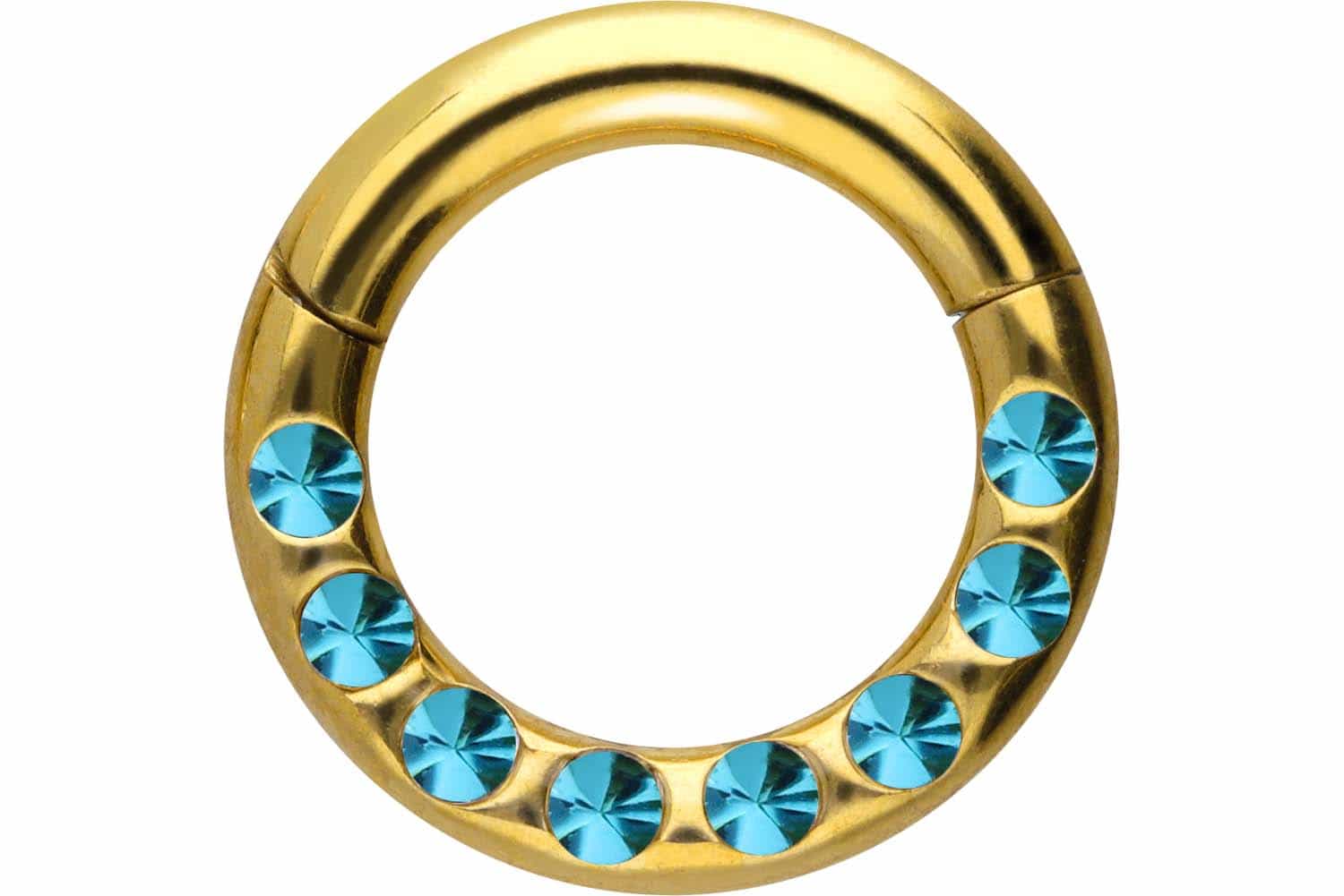 Chirurgenstahl Segmentring Clicker Piercing KRISTALLE + EPOXY ++SALE++